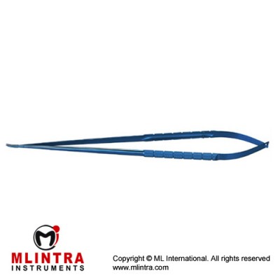 Micro Needle Holder Round handle,Tungsten carbide coated tips,Multilock 0.7mm tips,Straight,27.5cm 0.7mm tips,Curved,27.5cm